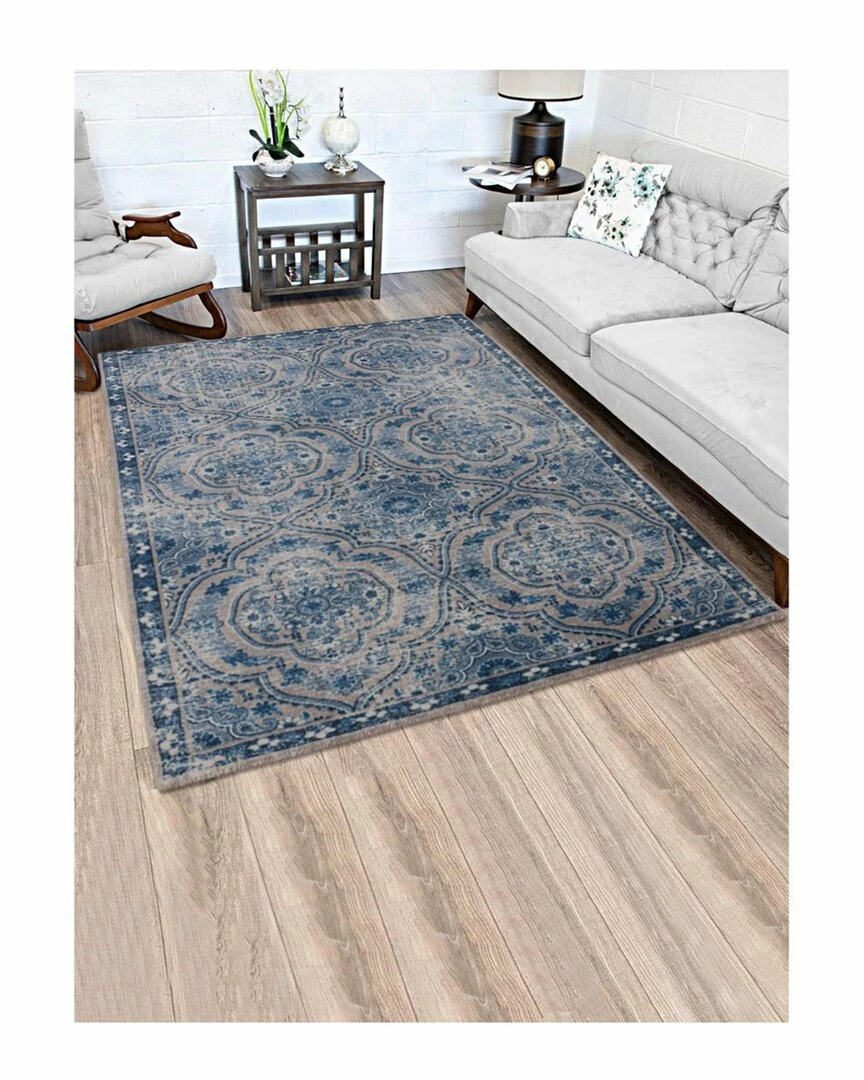 Rug Smith Aqua Traditional Rug Home Area Rugs & Runners 4 Rug Smith Aqua Traditional Rug Home Area Rugs & Runners - Image 2